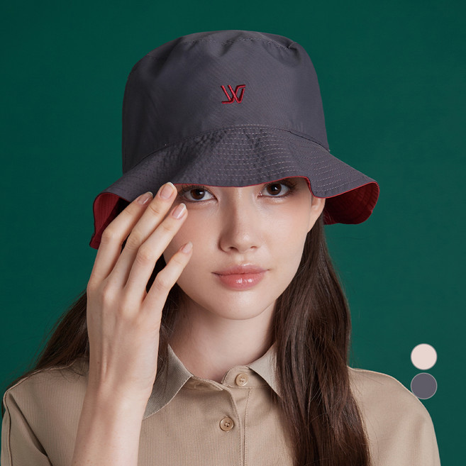 화이트샌즈 여성용 리버시블 베이직 벨린터 버킷햇