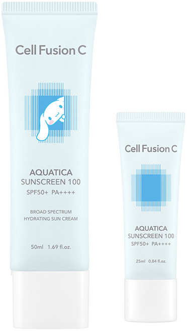 셀퓨전씨 아쿠아티카 썬스크린 기획세트 산리오캐릭터즈+아쿠아썬 SPF50+ PA++++, 75ml, 1개