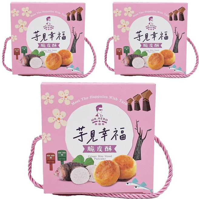 MR.HERO 英雄哥 芋見幸福脆皮酥提盒, 162g, 3入