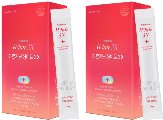익스트림 아르기닌 화이트 3X 15p, 300g, 2개