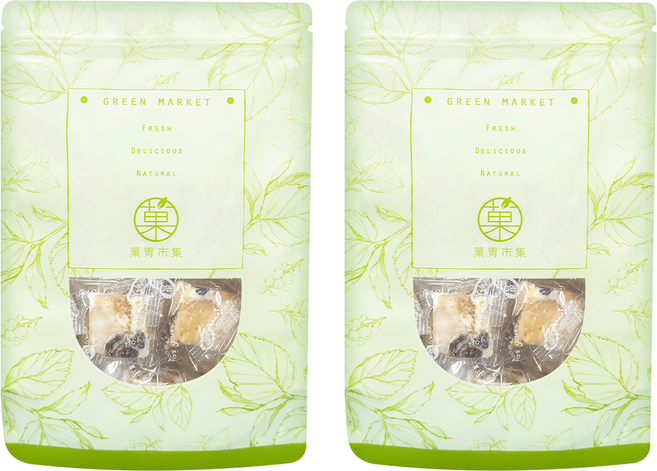 Green Market 菓青市集 蔓越莓雪花餅, 2包, 180g
