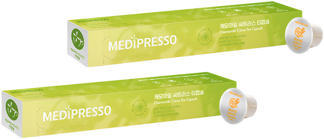 메디프레소 캐모마일 씨트러스 티 캡슐, 10개입, 2개, 1.2g
