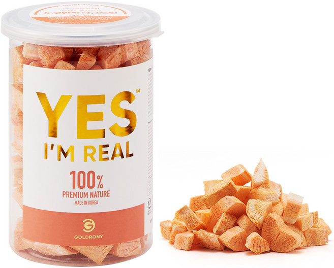 골드로니 예스아임리얼 눈코반짝 강아지 간식, 당근, 35g, 1개