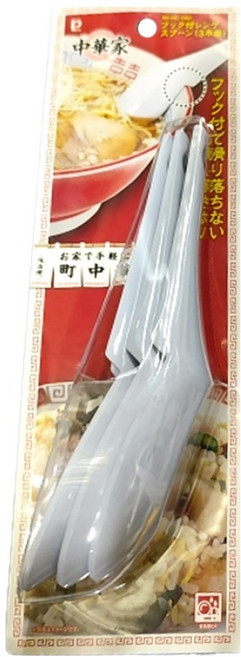 PEARL LIFE 珍珠金屬 中華居家系列 拉麵湯匙 洗碗機適用, 白色, 3個