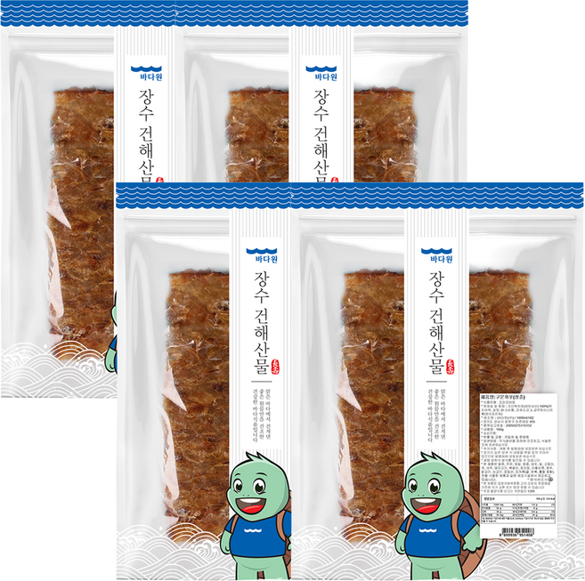 바다원 구운 장줄쥐포, 100g, 4개