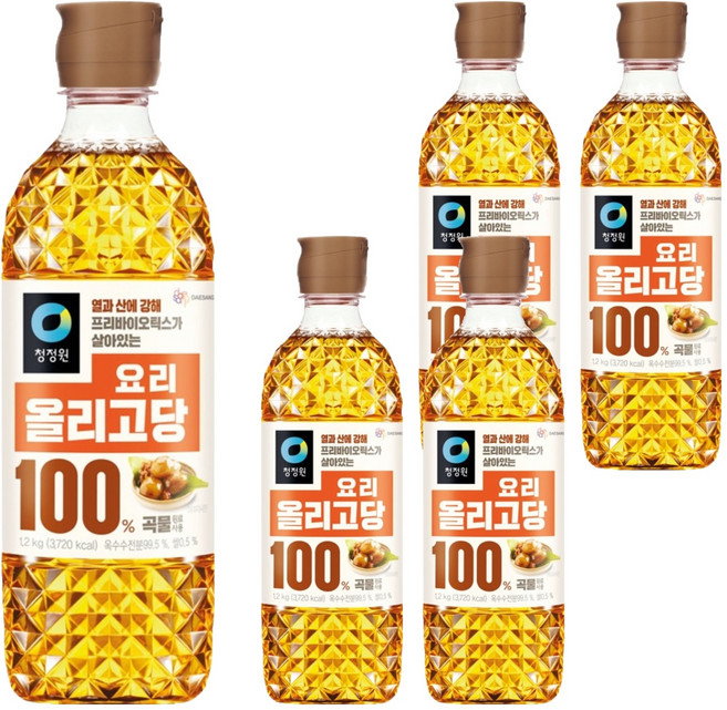 청정원 요리 올리고당, 1.2kg, 5개