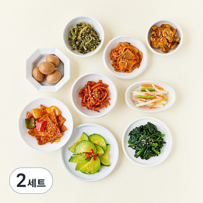 정미경키친 베스트 반찬 9종 모둠 300g, 2세트
