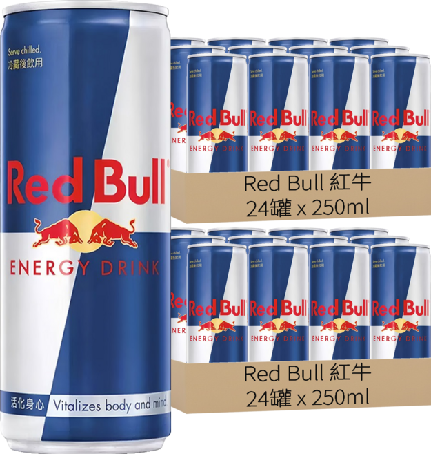 Red Bull 紅牛 能量飲料, 250ml, 48罐