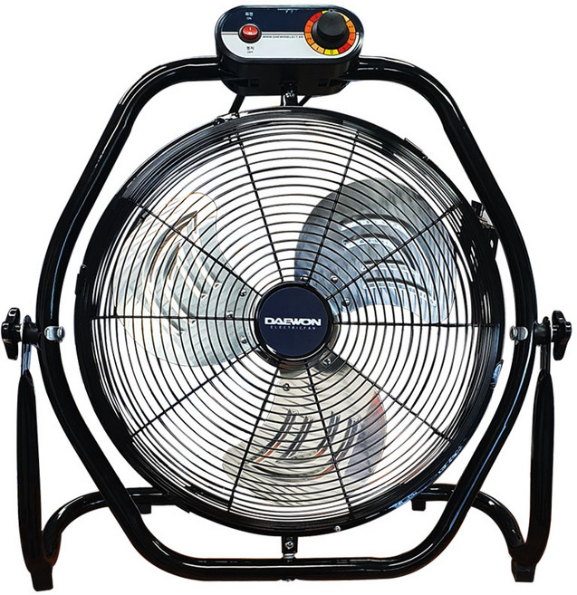 대원가전 공업용 회전형 데스크팬 선풍기, DW-DF1800, 블랙