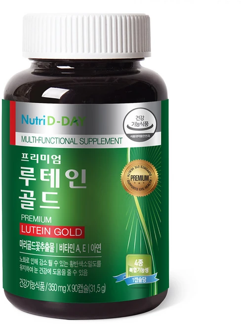 뉴트리디데이 프리미엄 루테인 골드 350mg, 90정, 1개 - 쿠팡