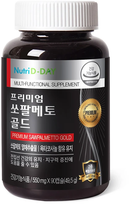 뉴트리디데이 프리미엄 쏘팔메토 골드, 90정, 1개 - 쿠팡