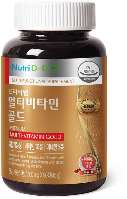 뉴트리디데이 프리미엄 멀티비타민 골드, 90정, 1개
