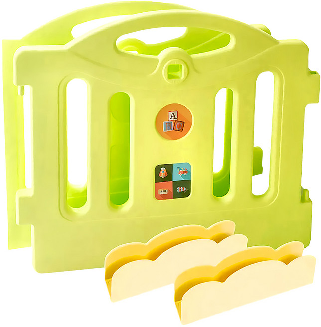 Mang Mang 小鹿蔓蔓 遊戲圍欄擴充片, 黃綠色