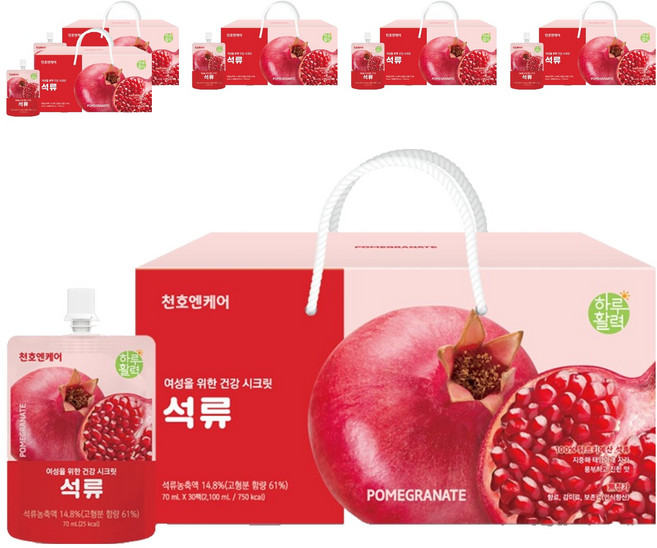 천호엔케어 하루활력 석류즙, 70ml, 180개