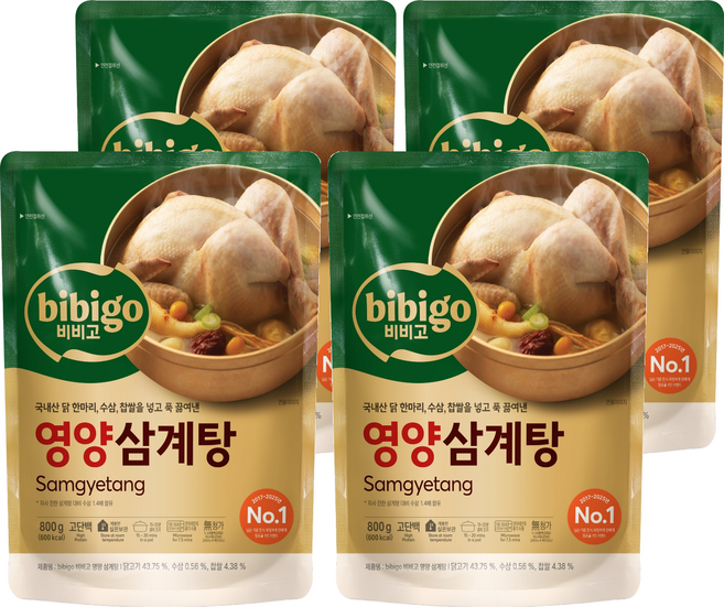 비비고 영양삼계탕, 800g, 4개