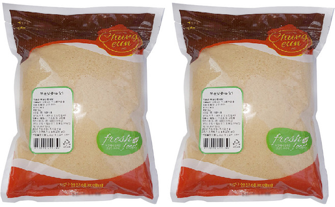 청은에프엔비 볶음땅콩 분말, 1kg, 2개