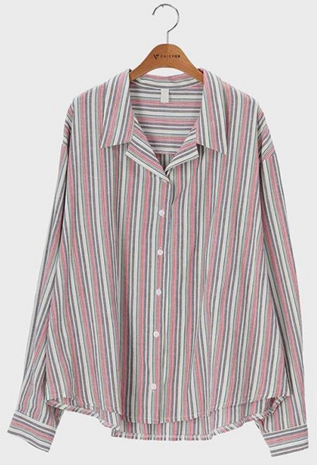 시크폭스 여성용 코디프 스트라이프 셔츠