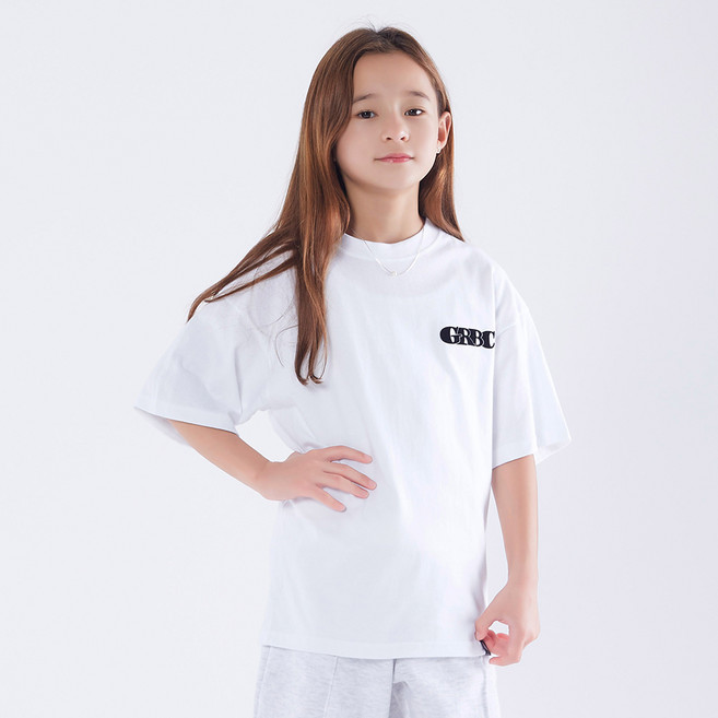 고스트리퍼블릭 GRBC 스몰 버터 후로킹 오버핏 반팔 면 티셔츠 JT-J351