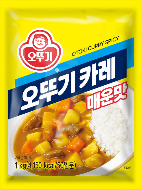 오뚜기 카레 매운맛, 1kg, 1개