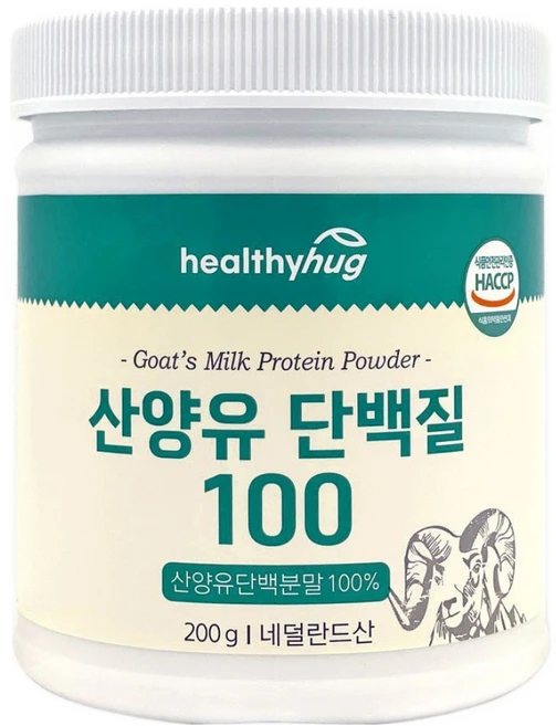 헬씨허그 산양유 단백질 100, 200g, 1개 - 쿠팡