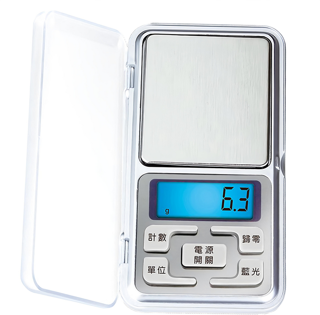 鴻龍 超精準微量迷你電子秤 最小單位0.1g 最大秤重1010g 採用304不鏽鋼秤盤, RD-61A, 1個