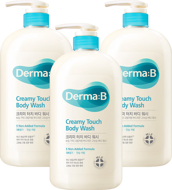 더마비 크리미 터치 바디워시, 1L, 3개