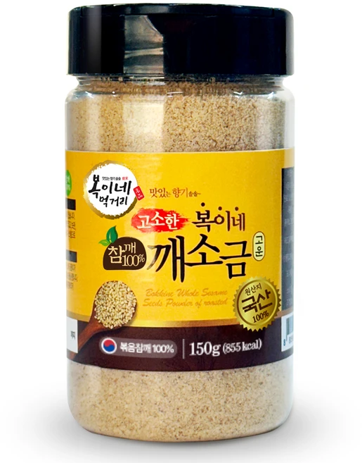 복이네먹거리 국산 고소한 참깨 100% 깨소금 고운입자, 150g, 1개 - 쿠팡