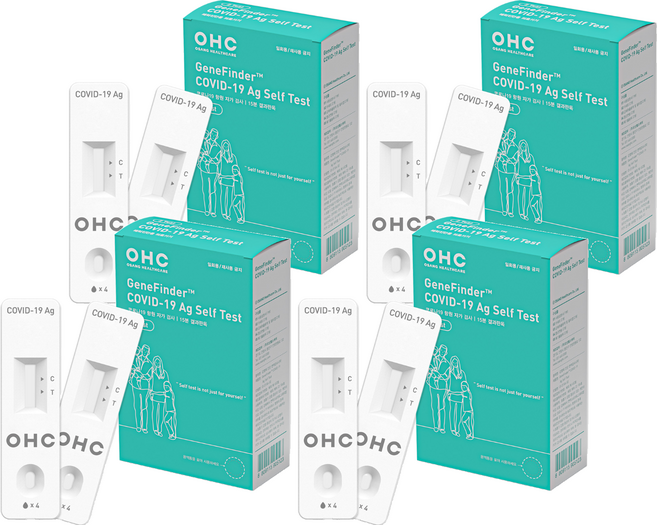 오상헬스케어 코로나 자가 검사 진단키트, 2개입, 4개