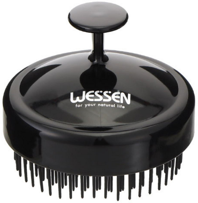 웨신 고밀도 샴푸브러쉬, 블랙, 1개