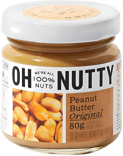 오넛티 땅콩버터 오리지널 100%, 80g, 1개
