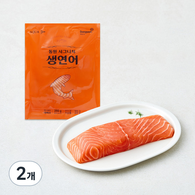동원 시그니처 생연어 (냉장), 2개, 250g