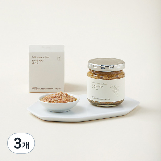 위크위크서울 트러플 명란 페스토 소스, 100g, 3개