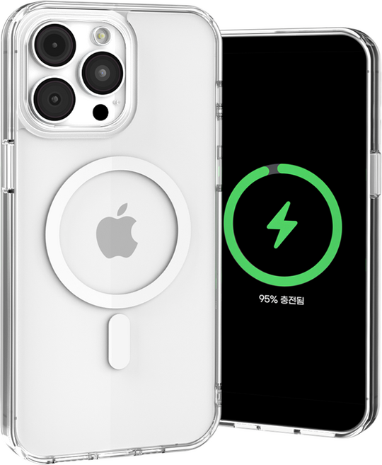 요거 맥세이프 마그네틱 변색없는 클리어 휴대폰 케이스