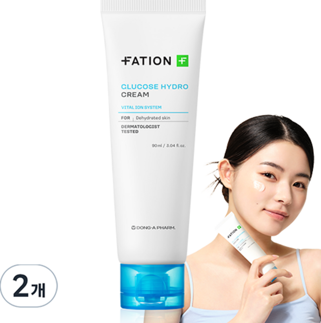파티온 포도당 하이드로 수분 크림, 2개, 90ml