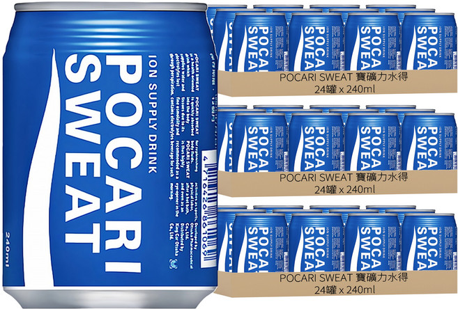 POCARI SWEAT 寶礦力水得, 240ml, 72罐