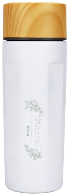 IKUK 陶瓷濾茶器瓷芯茗茶杯, 蕨葉白, 500ml, 1個