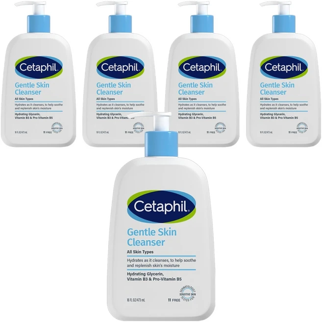 세타필 젠틀 스킨 클렌저, 473ml, 5개 - 쿠팡