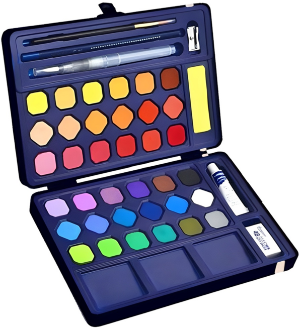 조르조네 고체 수채화 물감 틴케이스 세트, 36색