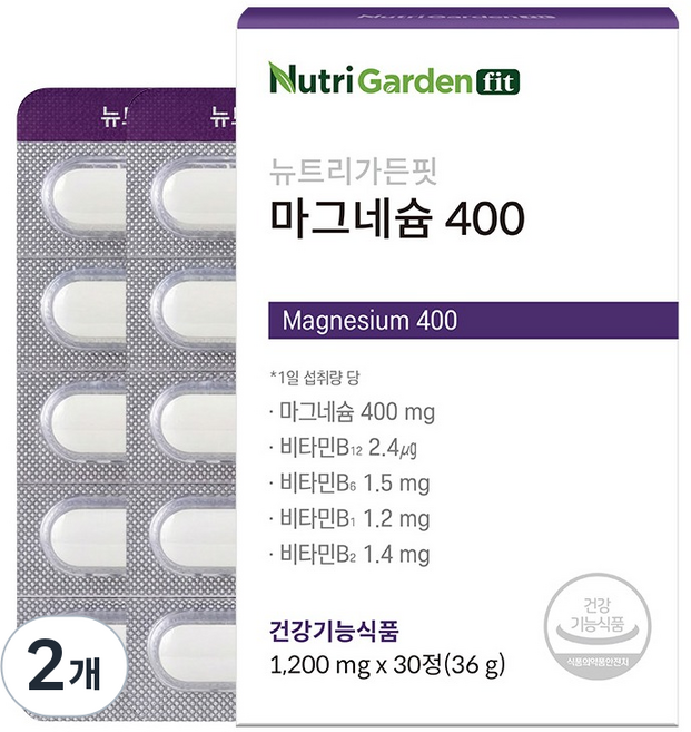 Nutri Garden Fit 鎂 400, 2個, 30錠