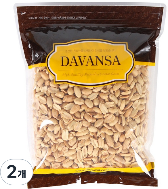다반사 튀김땅콩, 1kg, 2개