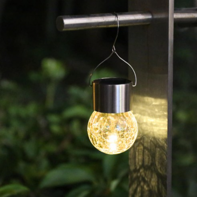 레나에너지 태양광 LED 야외 정원 크리스탈 전구 반딧불 조명 3p, 웜화이트