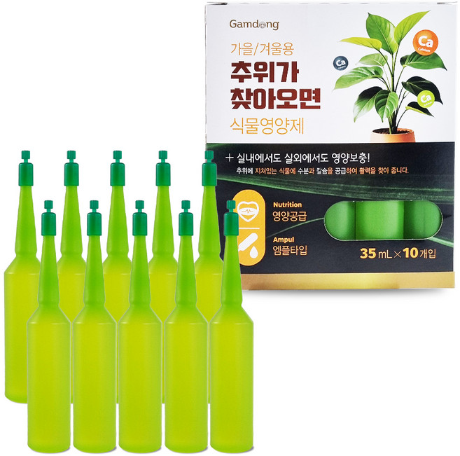 데일드 추위가 찾아오면 식물영양제, 10개, 35ml