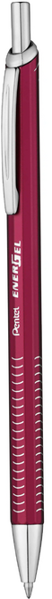 Pentel 飛龍文具 ENERGEL 金屬急速鋼珠筆黑芯 XBL447-BA, 紅色, 1支