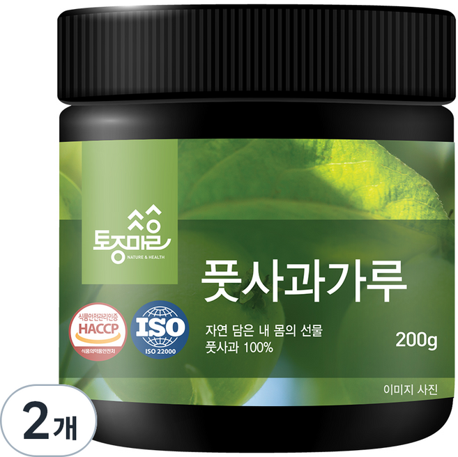 토종마을 HACCP인증 풋사과가루, 2개, 200g