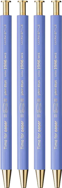 MARK'S Time for Paper 復古六角木軸 原子筆 TFP-BP02-LPL, 淡紫色, 4個