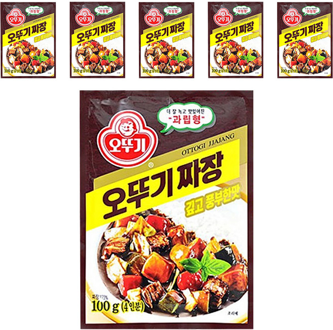 오뚜기 짜장 깊고 풍부한맛 과립형, 100g, 6개