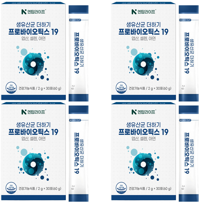 Eulji University Live Lactobacillus Plus Probiotics 19 30p, 4個, 60g