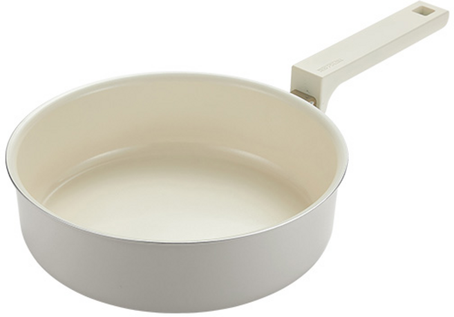 HAPPYCALL atji blanc IH電磁爐用平底鍋 珍珠灰色, 20cm, 1個