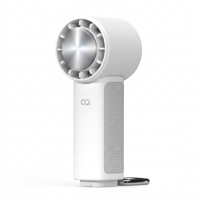 오아 에어쿨 핸디 미니 급속 냉각 에어컨 휴대용 선풍기, OFN-055WH, 화이트