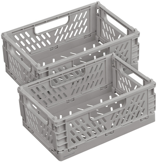 일상공감 수납착 정리함, 다크그레이, 2개